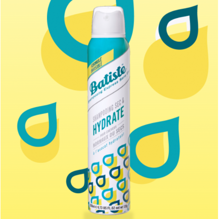 BATISTE shampooing sec HYDRATE 200 ml