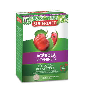 SUPER DIET ACÉROLA VIT C Tube 15 comprimés à croquer