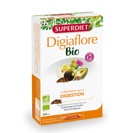 SUPER DIET DIGIAFLORE BIO boite 20 ampoules