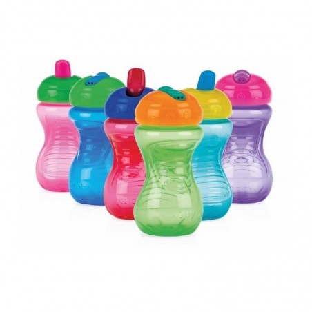 NUBY goblet avec bec rigide et fermeture à click couvercle 300 ml Réf: ID10351