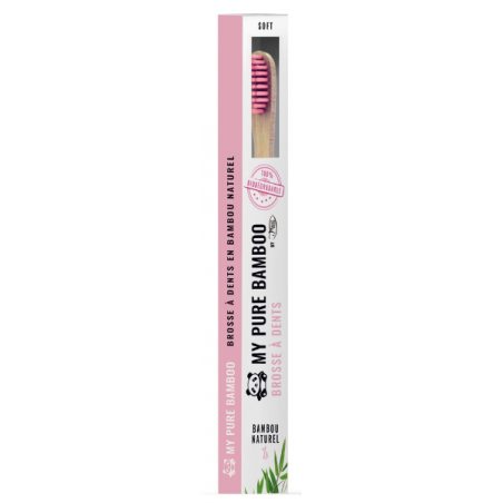 DENTI SMILE MY PURE BAMBOO brosse à dents ROSE