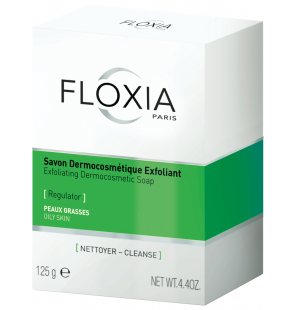FLOXIA REGULATOR savon dermocosmétique exfoliant peaux grasses 125G