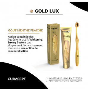 CURASEPT LUXURY WHITENING dentifrice GOLD 75 ml