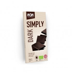 KAOKA tablette de chocolat noir SIMPLY 61% 80g