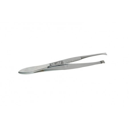 FORMES ET FLAMMES Formes et Flammes Pince à épiler, acier forgé, Chromé longues mors étroits carrés 8cm réf: 10