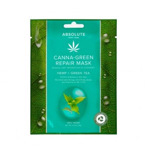ABSOLUTE NEW YORK canna-green repair mask Chanvre + thé vert