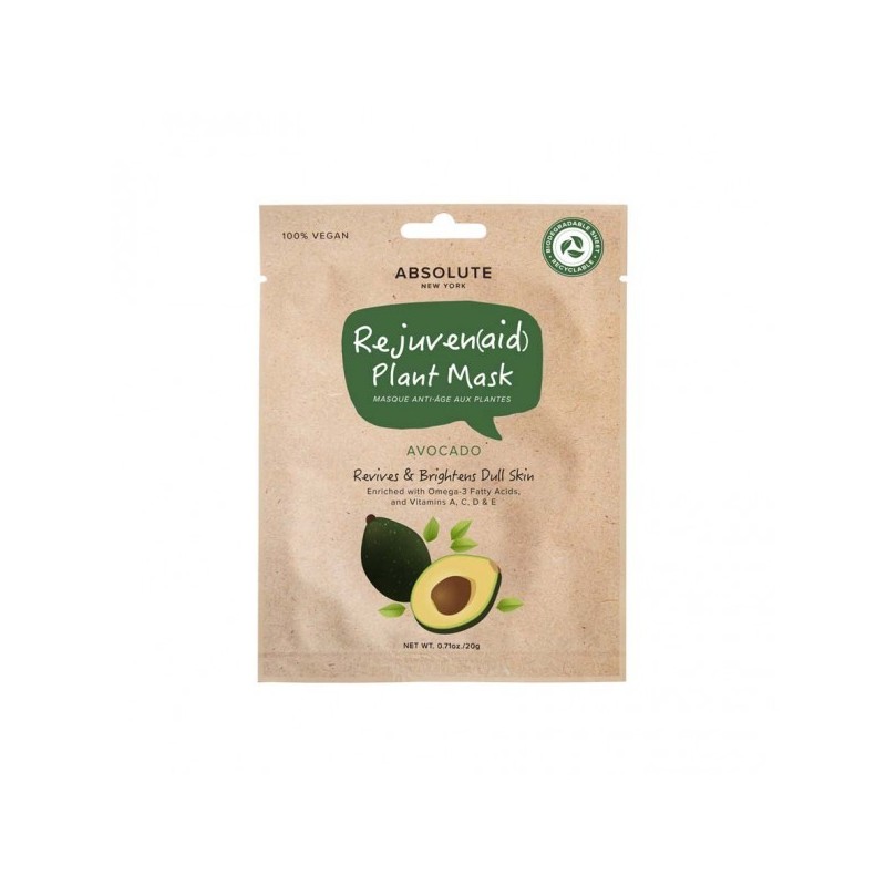 ABSOLUTE NEW YORK rejuven (aid) plant mask avocado