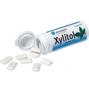 Miradent xylitol chewing gum menthe poivrée B30