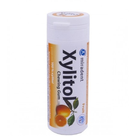 Miradent xylitol chewing gum fruits B30