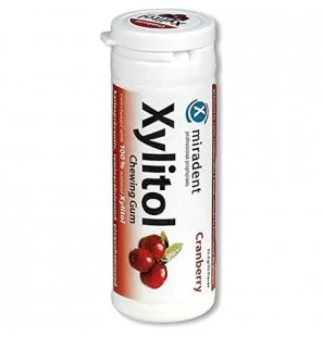 Miradent xylitol chewing gum cranberry B30
