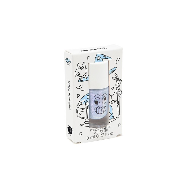 NAILMATIC Vernis enfant base eau MERLIN – bleu nacré