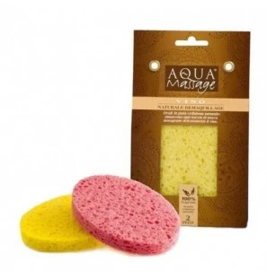 AQUA MASSAGE éponge démaquillante (2piéces)