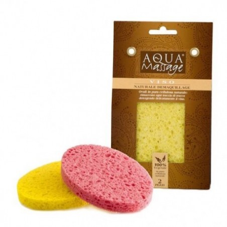 AQUA MASSAGE éponge démaquillante (2piéces)