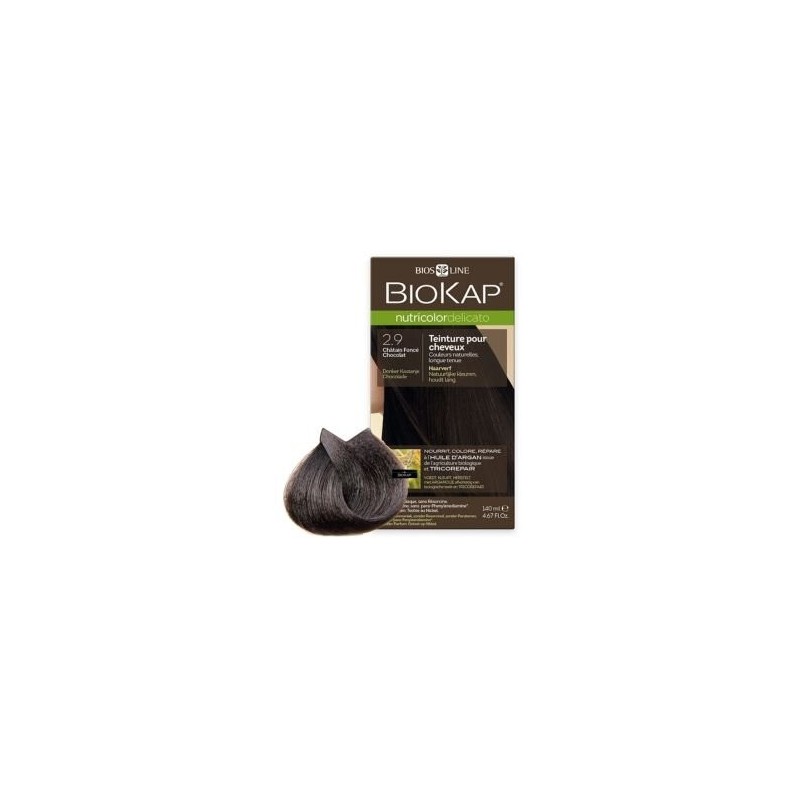 BIOKAP – Nutricolor Delicato 2.9 Châtain Foncé Chocolat, 140 ml