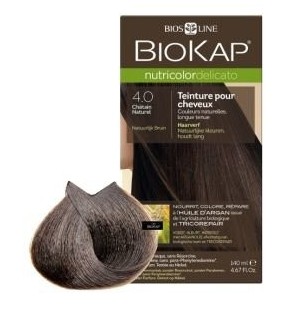 BIOKAP – Nutricolor Delicato 4.0 Châtain Naturel, 140 ml