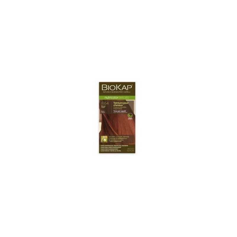 BIOKAP – Nutricolor Delicato 8.64 Titian Rouge, 140 ml
