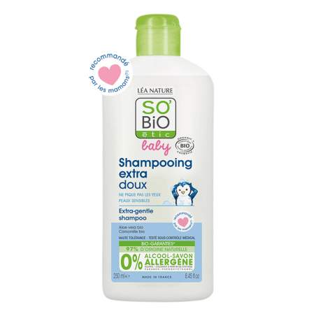 SO'BIO ETIC BABY shampooing extra doux | 250 ml
