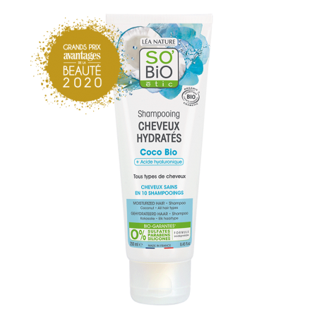 SO'BIO ETIC COCO shampooing Cheveux Hydratés Bio | 250 ml