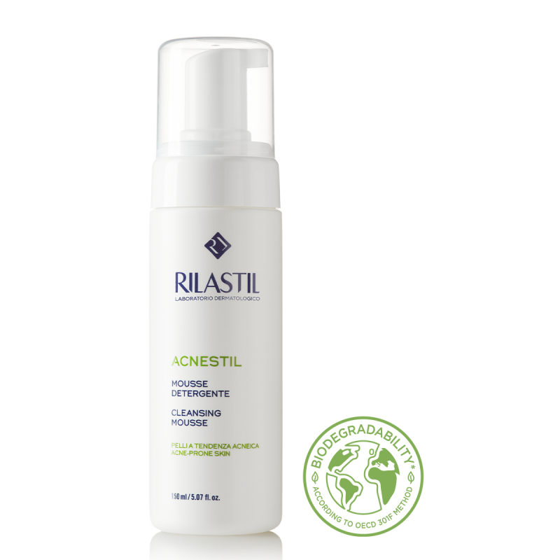 RILASTIL- acnestil - mousse nettoyante pour peau acnéique 150ml