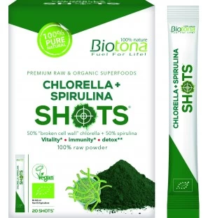 BIOTONA CHLORELLA + SPIRULINE SHOT 1 unité