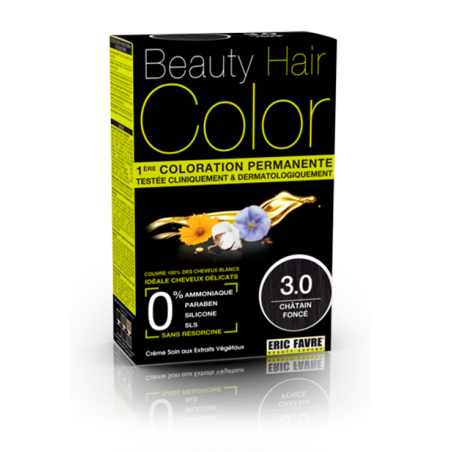 BEAUTY HAIR color 3.0 châtain foncé