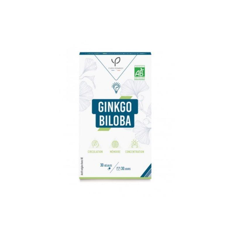 YVES PONROY Ginkgo Biloba boite 30 gélules