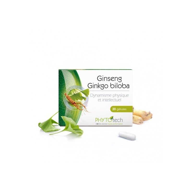 YVES PONROY Ginseng Ginkgo Biloba boite 20 gélules