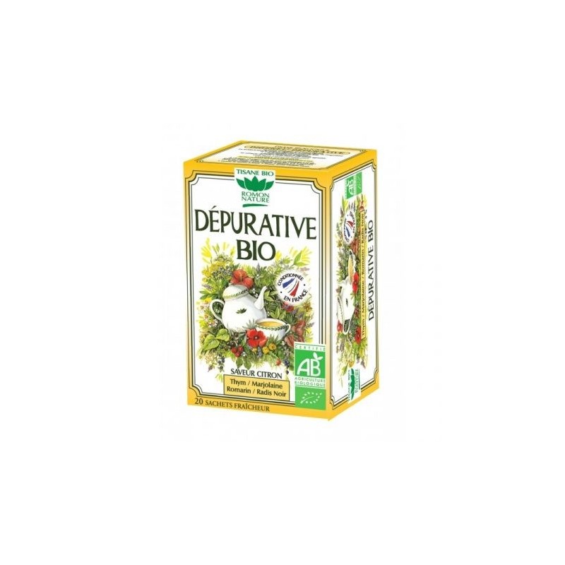 ROMON NATURE Dépurative BIO boite 20 sachets