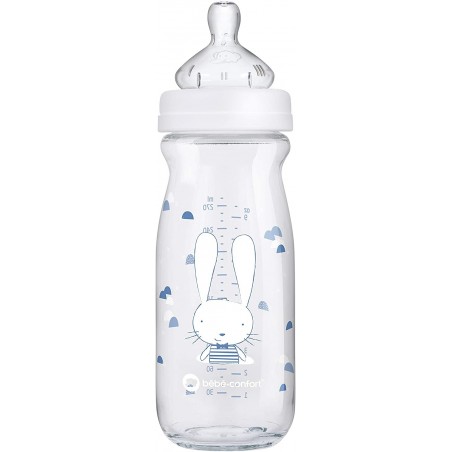 BÉBÉ CONFORT biberon verre émotion 270ml sweet bunny