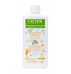 CATTIER moussant familial Sans Sulfates corps et cheveux 500 ml