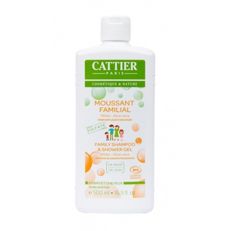 CATTIER moussant familial Sans Sulfates corps et cheveux 500 ml