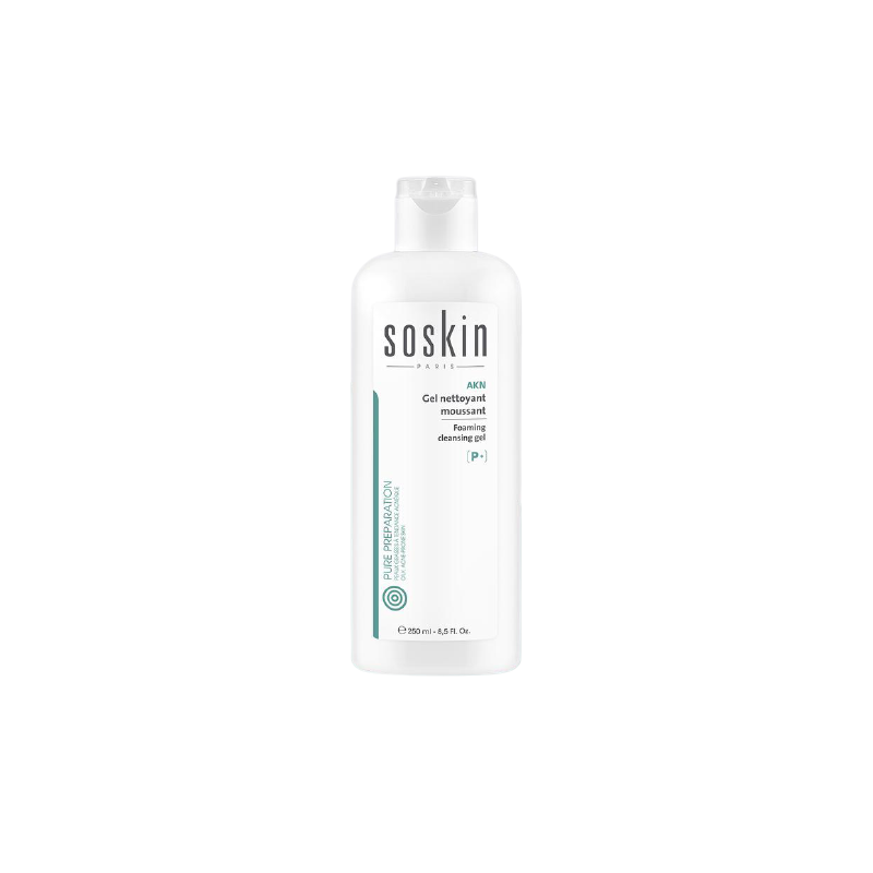 SOSKIN AKN gel nettoyant moussant 250 ml