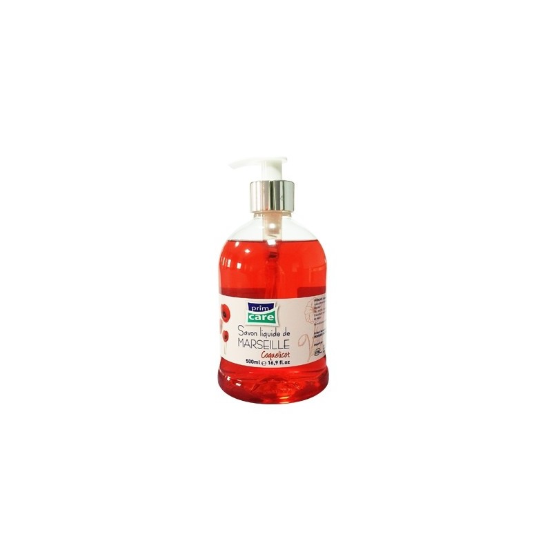 PRIMCARE savon liquide de marseille coquelicot 500ml