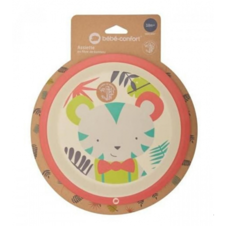 BEBE CONFORT Assiette Apprentissage en Bamboo JUNGLE VIBES +18M