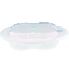 BEBE CONFORT Assiette Apprentissage + couvercle UNDER THE RAINBOW 9MOIS+