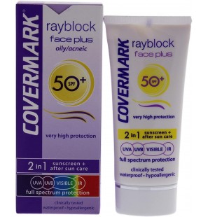 COVERMARK Rayblock Face Plus oily/acneic SPF 50+ Crème solaire soft brown 50 ml