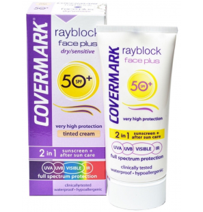 COVERMARK Rayblock Face Plus dry/sensitive SPF50+ 2 en 1 Soft Brown