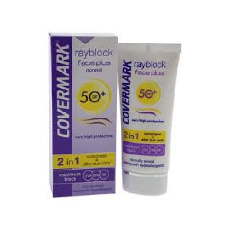 COVERMARK Rayblock Face Plus normal SPF50+ 2 en 1 invisible