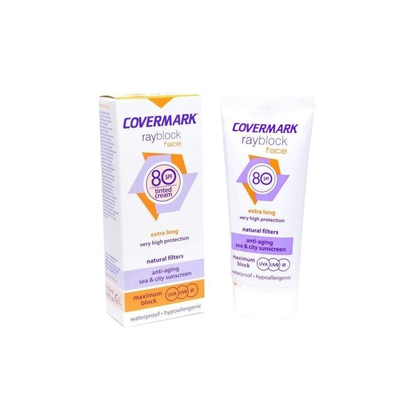 COVERMARK Rayblock Face Plus SPF80+ 2 en 1 light beige