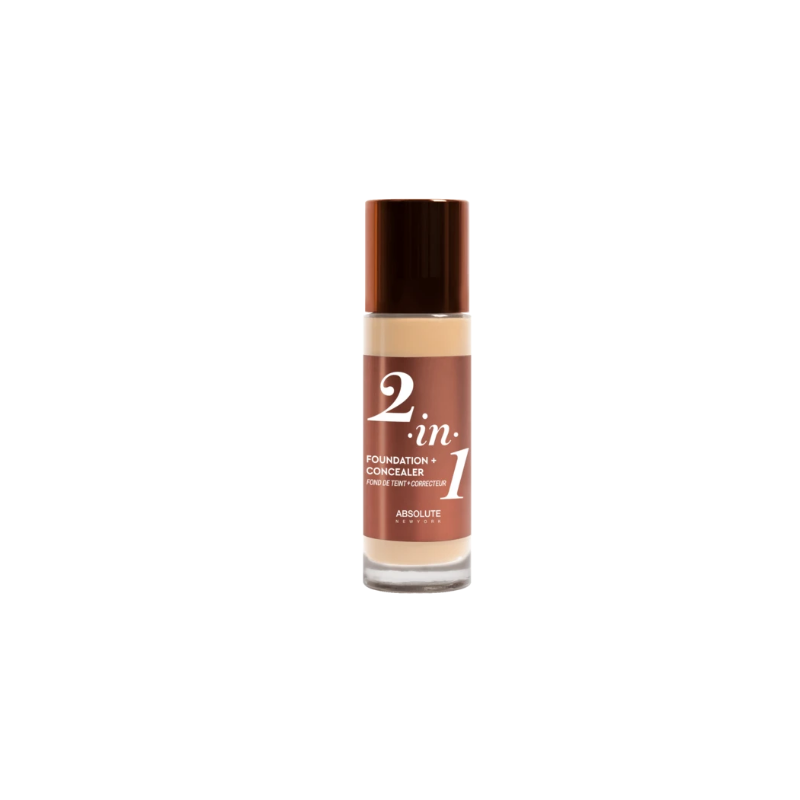 ABSOLUTE NEW YORK 2 in 1 foundation-concealer cool beige