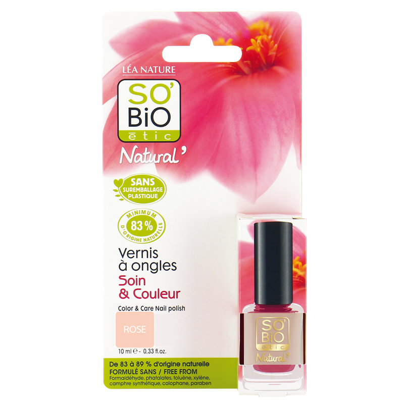 SO'BIO ETIC Vernis à Ongles N03 ROMANTIQUE ROSE 10 ml