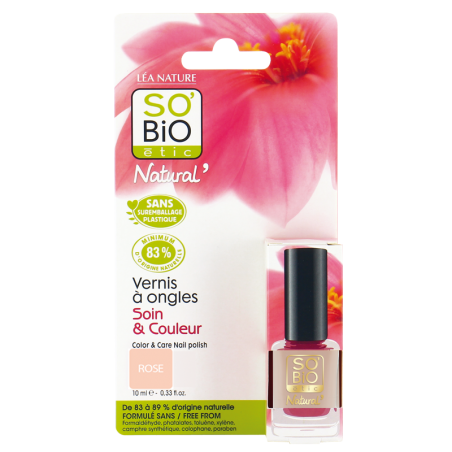 SO'BIO ETIC Vernis à Ongles N03 ROMANTIQUE ROSE 10 ml