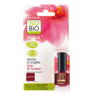 SO'BIO ETIC Vernis à Ongles N01 SEDUISANT ROUGE 10 ml