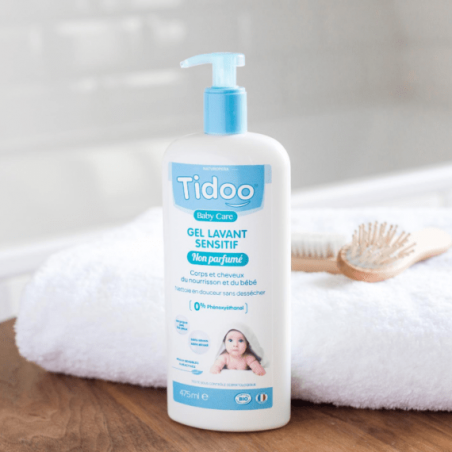 TIDOO BABY CARE gel lavant sensitif non parfumé | 475 ml