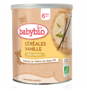 BABYBIO Céréales vanille quinoa 220g – dès 6 mois