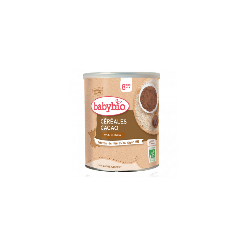 BABYBIO Céréales cacao quinoa 220g – dès 8 mois