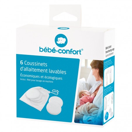 Bébé confort Lot de 6 Coussinets d'Allaitement Lavables