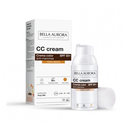 BELLA AURORA CC crème anti-taches spf 50+ Teinté MEDIUM 30 ml