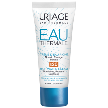 URIAGE EAU THERMALE Crème D'eau Riche SPF20 | 40 ml