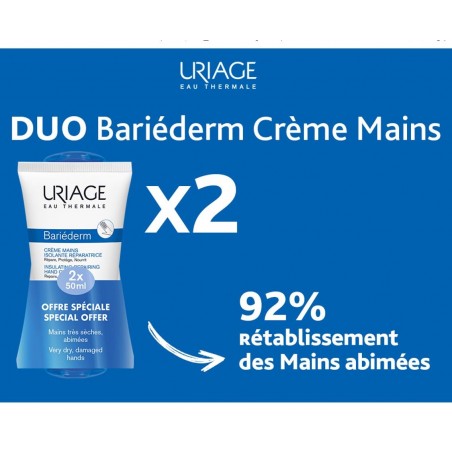 URIAGE OFFRE DUO BARIÉDERM Crème Mains 50 ML